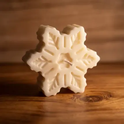 נר בצורת שלג